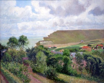View of Berneval by Camille Jacob Pissarro